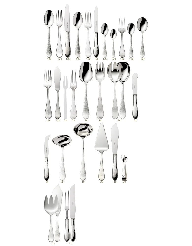 Robbe & Berking Martelé dinner set 185 pcs