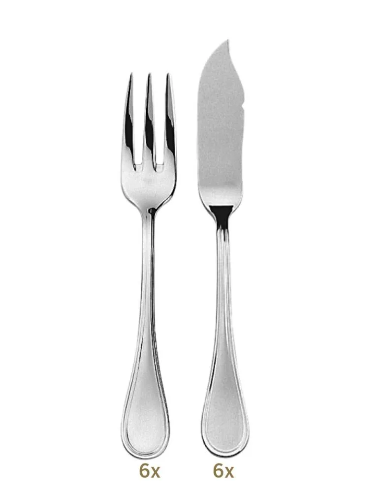 Berndorf Filet Classic Garnitur Fischbstk 12 tlg. Edelstahl