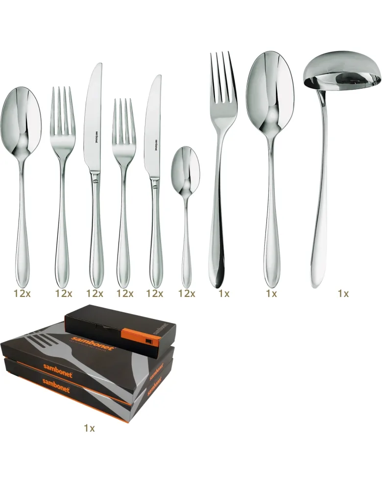Sambonet Dream table set 75 pcs monobloc