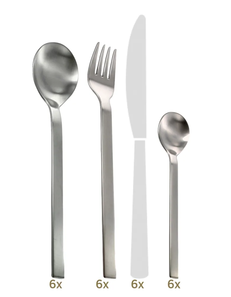 Mono mono-a table set 24 pcs steel handle