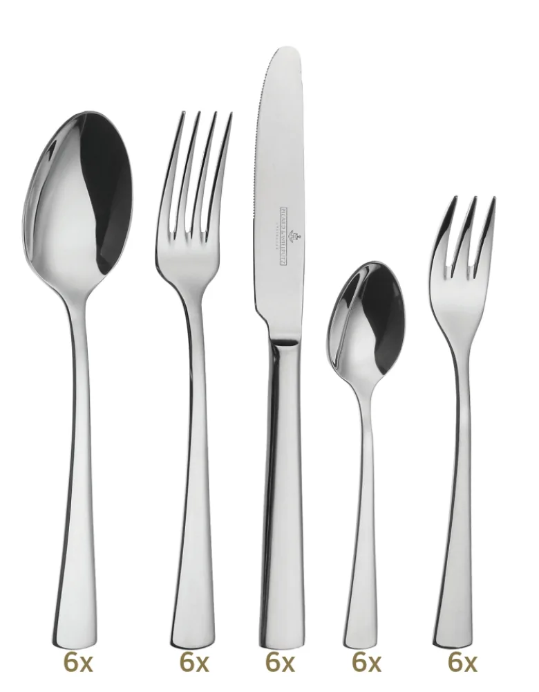 Picard & Wielpütz Montego dinner set 30 pcs steel handle