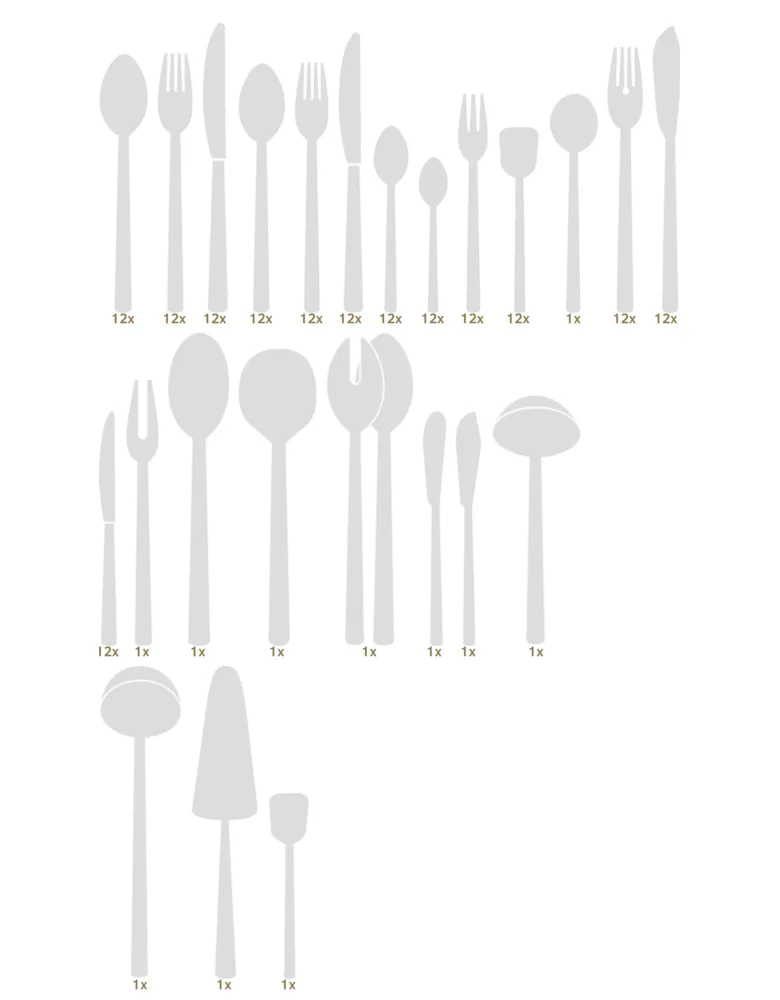 Gebrüder Reiner Atelier dinner set 168 pcs 800
