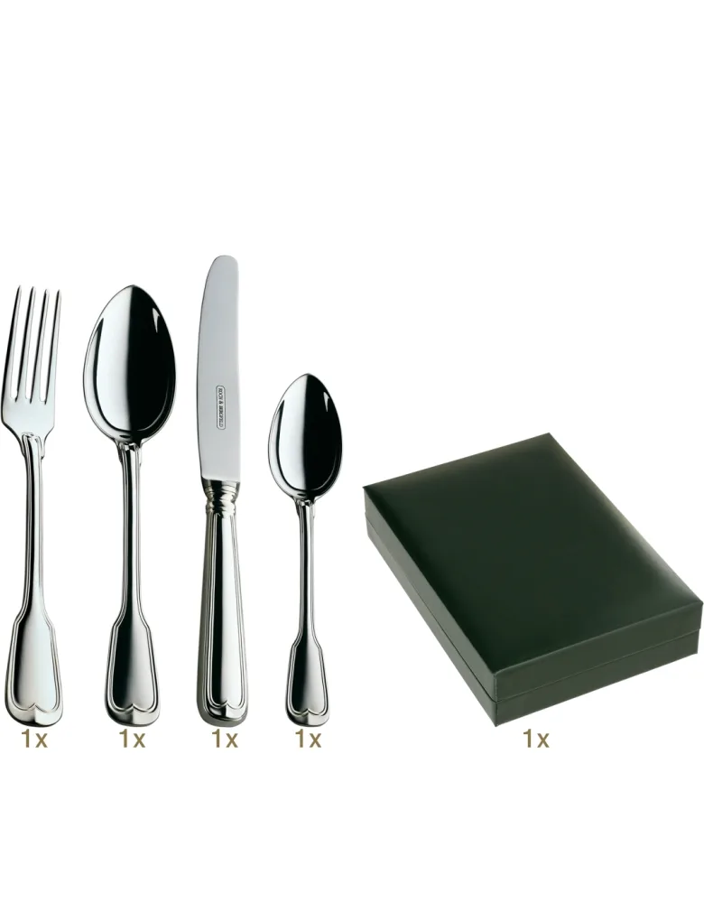 Koch & Bergfeld Altfaden Kinderbesteck 04 tlg Silberauflage