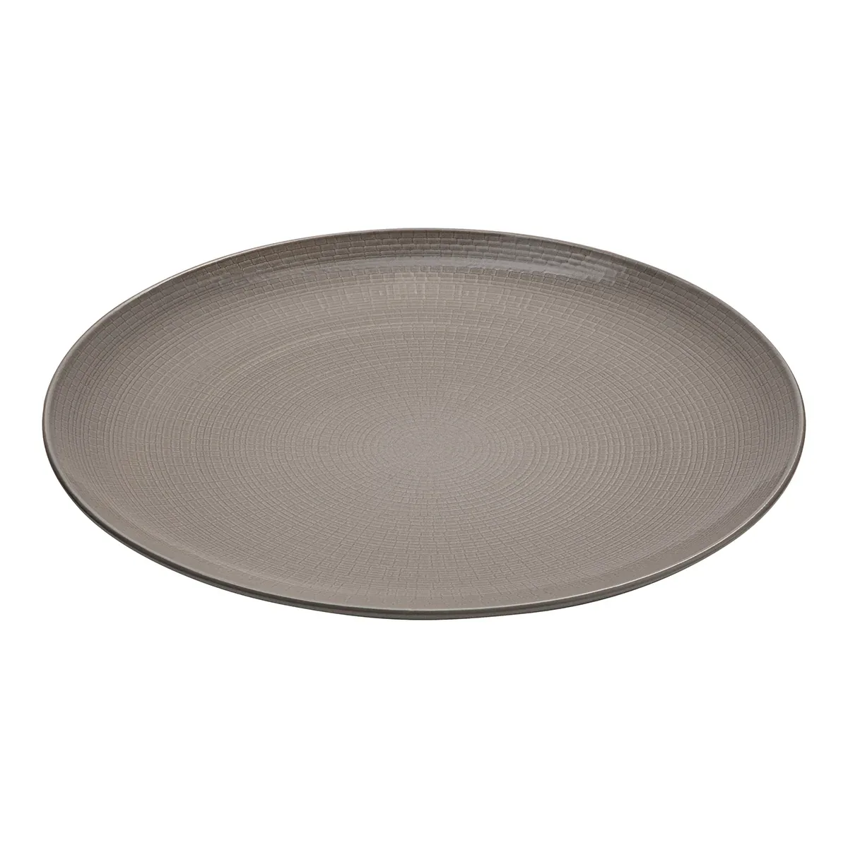 Degrenne "Modulo" Platzteller Natur Grau Porzellan 31.5 cm