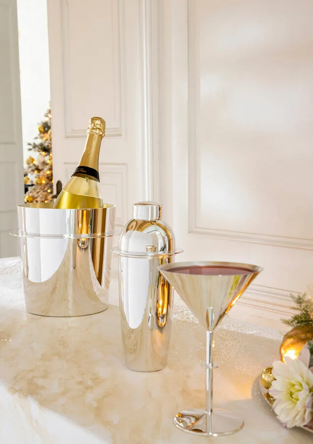Ercuis "Escapade" Champagnerkühler Saturne versilbert