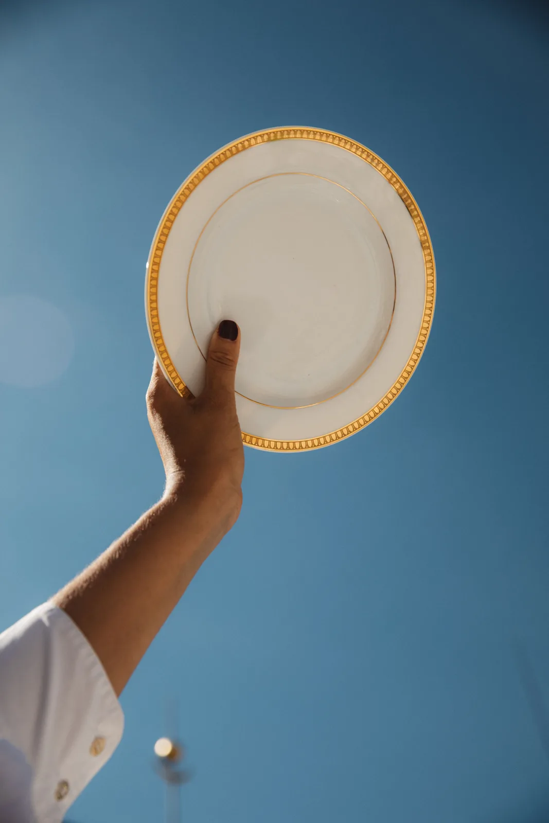Christofle Malmaison Or platter round